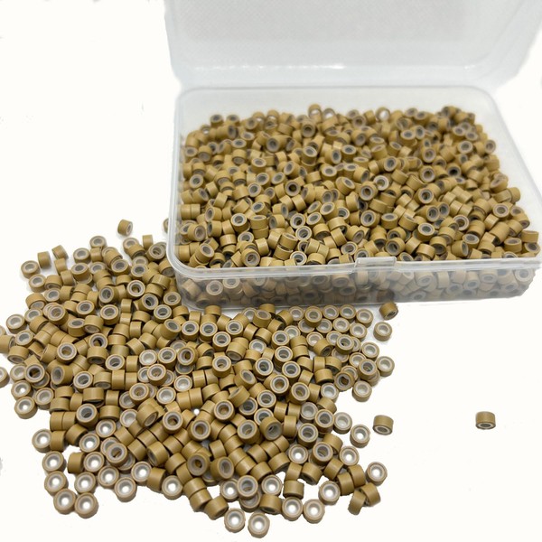 Hair Extension Beads, Microlink Beads, 5mm Silicon Beads for Hair