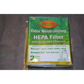 EnviroCare Odor Neutralizing HEPA Filter Simplicity: S24, S20, S18  Riccar: RF15, 1500P,...
