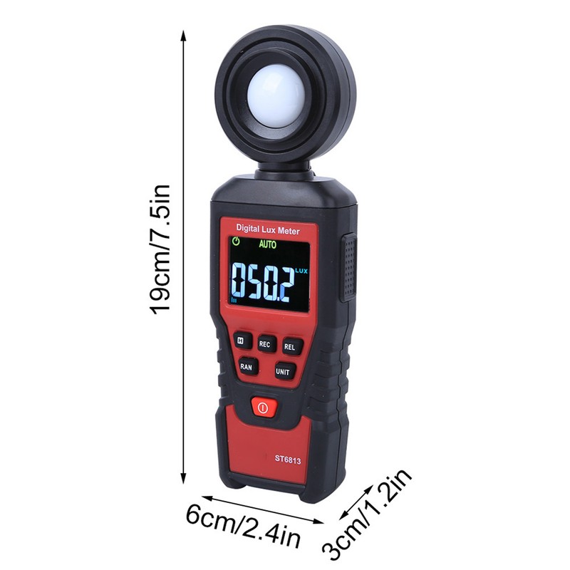 ST6813 Portable Digital LCD Light Illuminance Meter Photometer Illuminometer Instrument