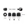 Memory Foam Earbud Replacement Tips for EAH-AZ70W Technics