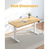 CubiCubi Electric Standing Desk, 60 x 24 Inches Height Adjustable