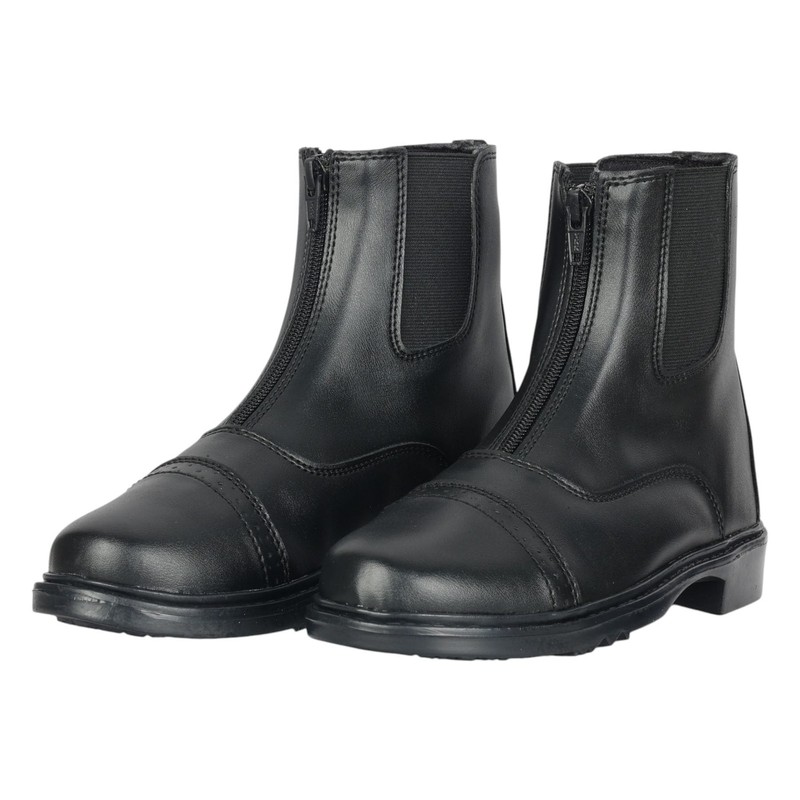 TuffRider Ladies Perfect Front Zip Paddock Boots - Black -