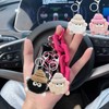 LuyoNova Plush Key Fob, Car Key Ring with Metal Keyring