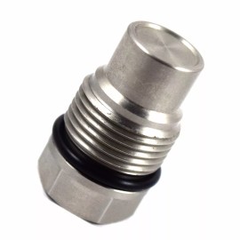 VMS RACING RACE FUEL RAIL RELIEF VALVE PLUG FOR 2004.5-10 CHEVY GMC 6.6 DURAMAX LLY LBZ LMM