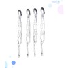 GRIRIW 4pcs Stainless Steel Crab Fork Spoon Set Seafood Tools