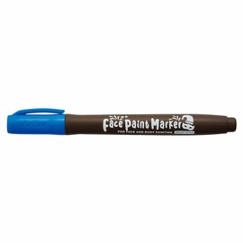 Shiyachihata Face Paint Marker, Brush Type, Blue KFF-F-B
