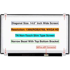 EM EMAJOR TECH New Screen Replacement for HP Laptop 14-AN013LA 1366X768 HD Non-Touch LCD LED Display with Tools