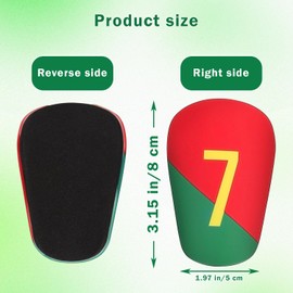 Mini Football Shin Guards – Small Soccer Shin Pads for Low Socks, Lightweight Professional Miniature Shin Protection for Kids, Teens, Boys & Girls – Ideal for Training & Matches (3.15x1.97 Inch)