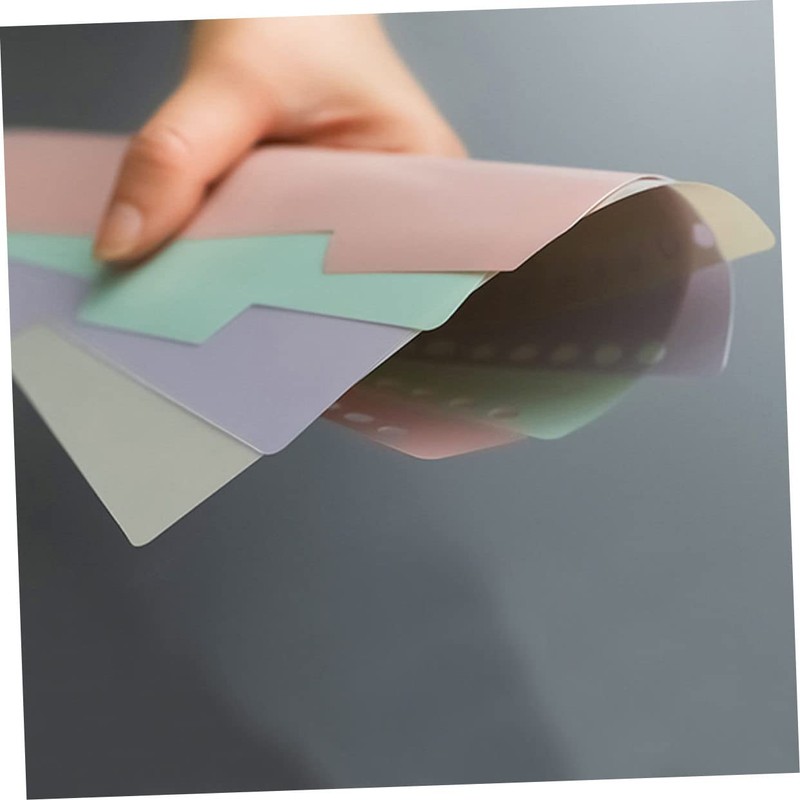 OHPHCALL 20Pcs Replaceable Binder Dividers Convenient Tabs for Easy Indexing