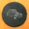 1932 Chevy Hot Rod: Laser-Etched Coasters for Gearheads - Round