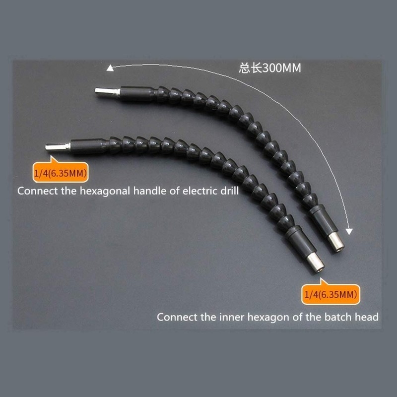 SIGLAUPER 22Pcs Flexible Screwdriver Drill Bit Extension - Drill Bit