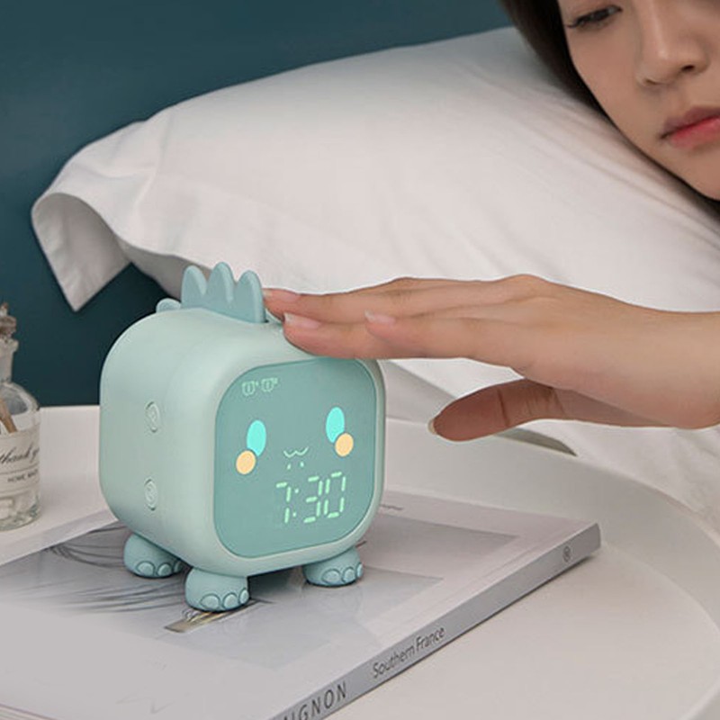 Digital Clock Intelligent Cute Fun Dragon LED Silicone Cartoon Bedside