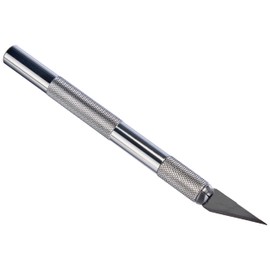 Westcott 84010 00 Scalpel with Metal Handle and Replaceable Blade, Silver, 12 cm