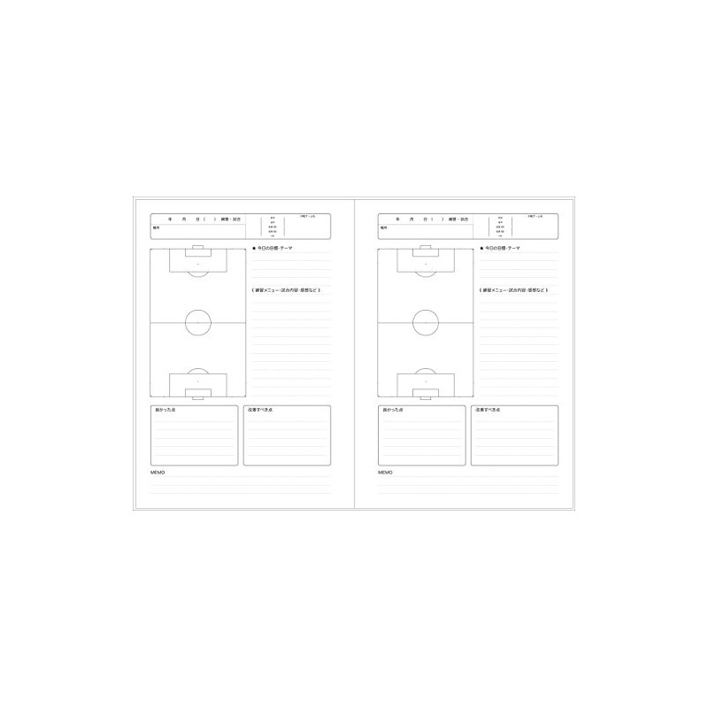 Dreamaid Soccer Notebook, B5, 3 Pack