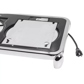 HUBERT® Electric Chafer Heater Rectangular aluminum - 11 7/8"L x 7 3/4"W