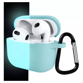 Alomia Funda Protectora Para AirPods 3 Gen Brilla En Oscuridad
