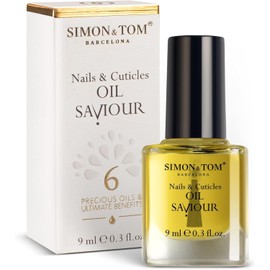 Simon&Tom Nail Oil Saviour Cuticle & Nail Repair Treatment For Dry, Flaking, Split Nails | Accelerates Growth With Organic Argan, Jojoba and Sweet Almond Oils - 9ml – Made in Spain