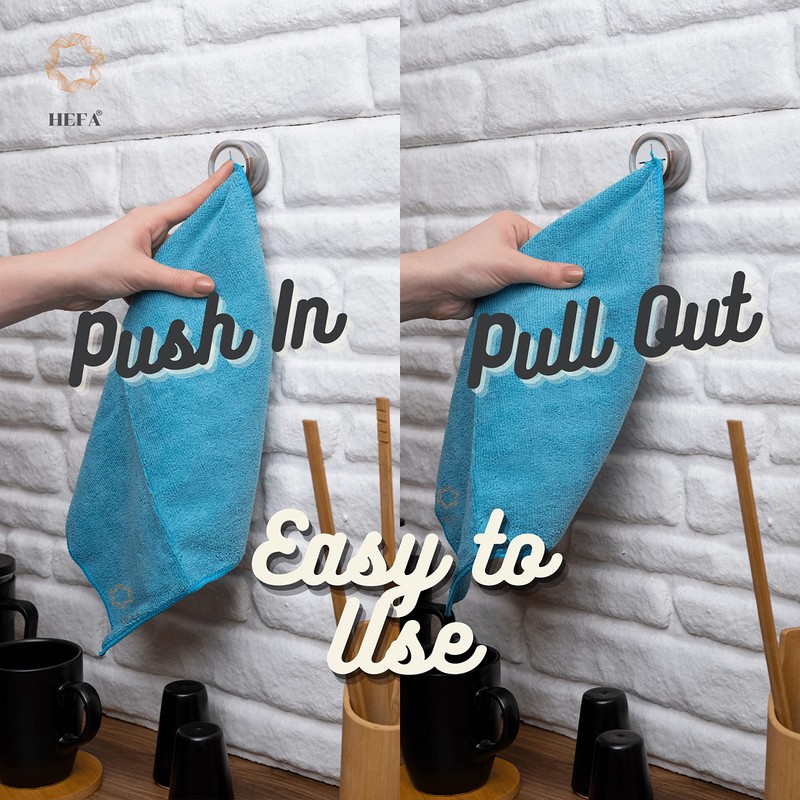 HEFA Towel Hooks, Towel Holder, Dish Towel Holder, Kitchen Organization,