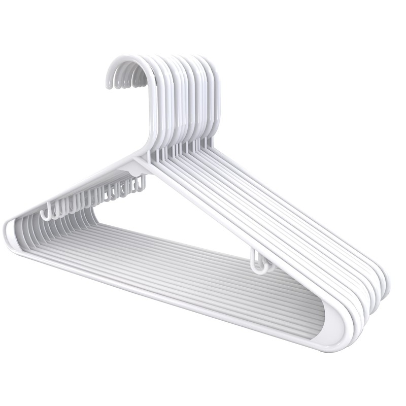 Utopia Home Plastic Hangers 20 Pack - Space Saving Clothes