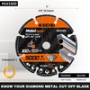 KSEIBI 643400 Diamond Cutting Wheel 3 x 3/8 inch -