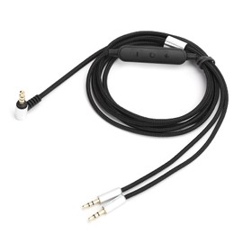 nusind Cable de Auriculares, Accesorio de Repuesto de Cable de Audio Duradero Negro para Sol Republic Master Tracks HD V8 V10 V12 X3