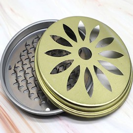 1 PCS Coil Holder Incense Burner Mosquito Holder with Cover Stainless Steel Mosquito Holder Sandalwood Coils