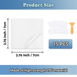 TPU Pool Liner Patch Kit, Inflatable Patch Repair Kit Waterproof Air Mattress Repair Patch Kit TPU Pool Repair Tape for Swimming Ring, Air Mattress, Inflatables, Tent, Pool Floats Bounce House - 15PCS