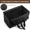 BONTHEE Extra Large Waterproof Firewood Log Carrier Canvas Firewood Holder