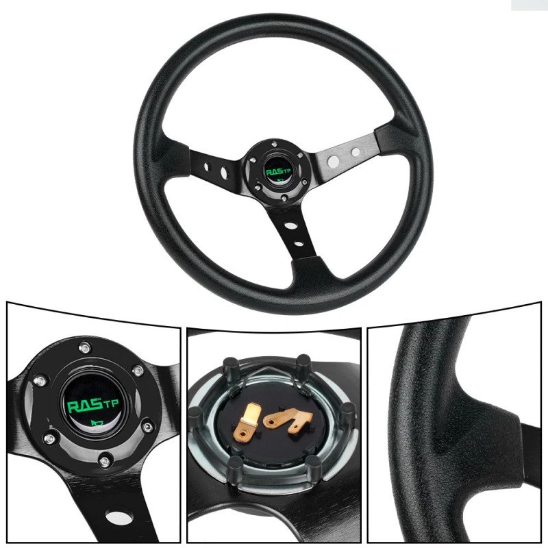ANNX 14“ Steering Wheel+Quick Release+Hub Adapter 186H For Volkswagen VW