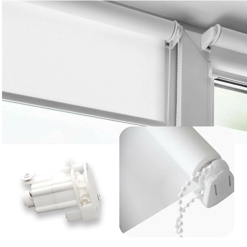 2PCS Roman Blind Control Mechanism Uits with Covers, Roller Blind