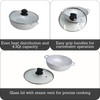 IMUSA Caldero Stock Pot with Glass Lid 4.3QT, 26cm, Cast