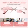 FEIVSN 2 Pack Metal Bifocal Reading Glasses for Women Designed