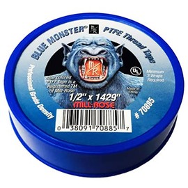 LS Larsen Strings Mill Rose Blue Monster Blue 1429 in. L x 1/2 in. W Thread Seal Tape