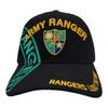 US Warriors US Army Ranger Baseball Hat, One Size, Black