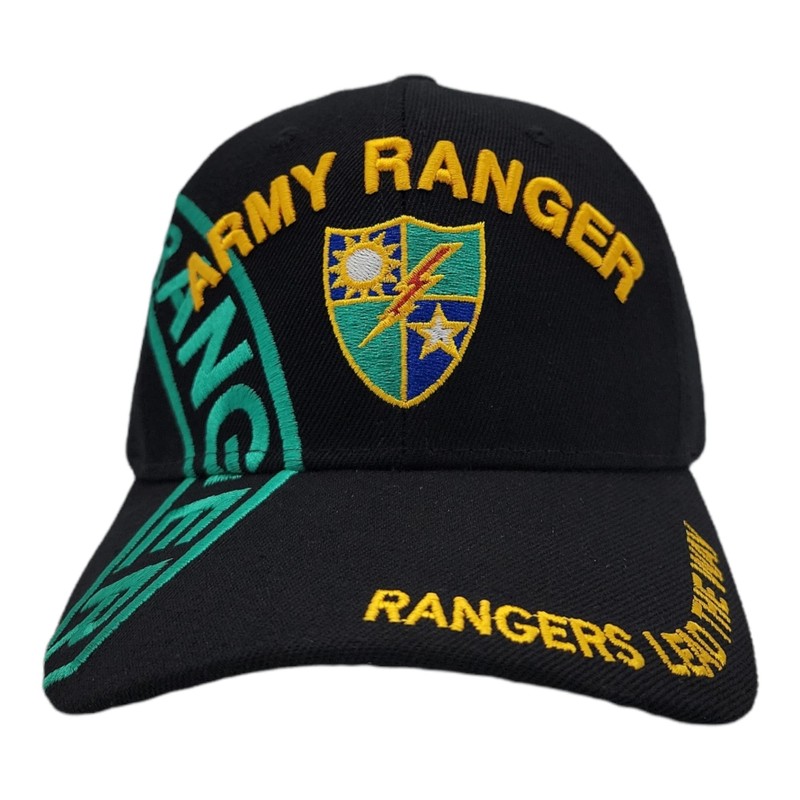 US Warriors US Army Ranger Baseball Hat, One Size, Black