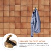 Artibetter Bronze Foldable Hook Modern Wall Hooks Towel Hooks For
