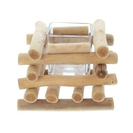 FRANK FLECHTWAREN Windlicht Treibholz, eckig