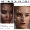 24 Sheet Gold & Silver Face Tattoo Makeup Patch Freckles