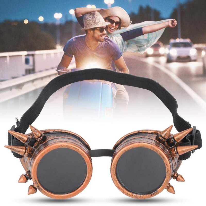 Cycling Goggles Vintage Sunglasses Steampunk Goggles Windproof Motorcycle Bicycle Glasses