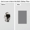 Rubber Bond Self-Adhesive Rubber Wall Outlet Cover Plate 5 Pack