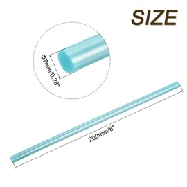 QUARKZMAN 30 Stück Heißklebestifte 7mm x 200mm Mini Heißklebesticks Heißklebepistole Heißkleber Klebestifte Heißklebestäbchen für Reparieren Kunst Dekorieren Handwerk Metallic-Blau