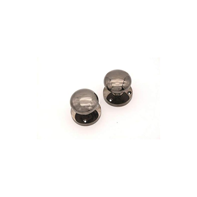 Infinity Decor Black Nickel Victorian Latch Round Mortice Door Knobs