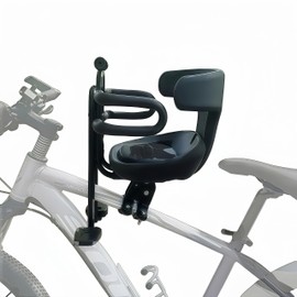 Kids Bike Seat-Front Mounted(Match Seat Belt), for Children Aged 1~8Years Toddler Bike Seat，Fits Most Adult Modern Mountain Bikes Install, Adjustable for Comfort Baby Bike Seat (Half Guardrail)