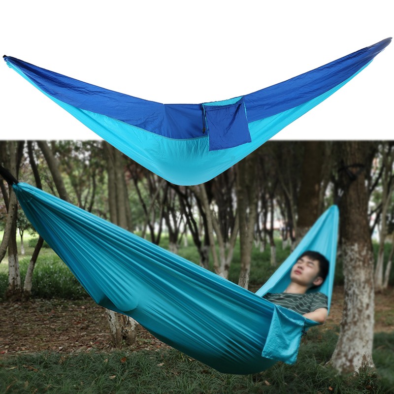 Outdoor Camping 2 Person Multifunctional Hammock Nylon Swing Bed with