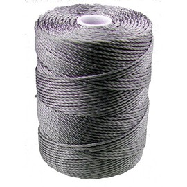 C-LON Bead Cord, Gunmetal - 0.5mm, 92 Yard Spool
