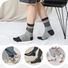 ZAKASA Men’s Toe Socks Cotton Five Finger Crew Socks Athletic