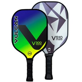 Vulcan | V300 Youth Pickleball Paddle | Polypropylene Core - Fiberglass Surface | USAP Approved | Glow Stick