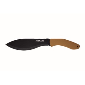 Schrade 17" Frontier Machete with 3CR13 Steel Black Oxide Blade, Lanyard Hole and Sheath for Outdoor Survival, Camping and Everyday Tasks, Tan, One Size