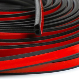 52.5Ft Universal Car Seal Strip, Universal Self Adhesive Auto Rubber Weather Draft Seal Strip,Weatherstrip for Car Window and Door,Engine Cover for Car, Truck, Pickups, Boats, and RVs (52.5Ft)
