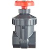 Spears PVC Gate Valve, Non-Rising Stem, Viton O-Ring, 1-1/4" Socket